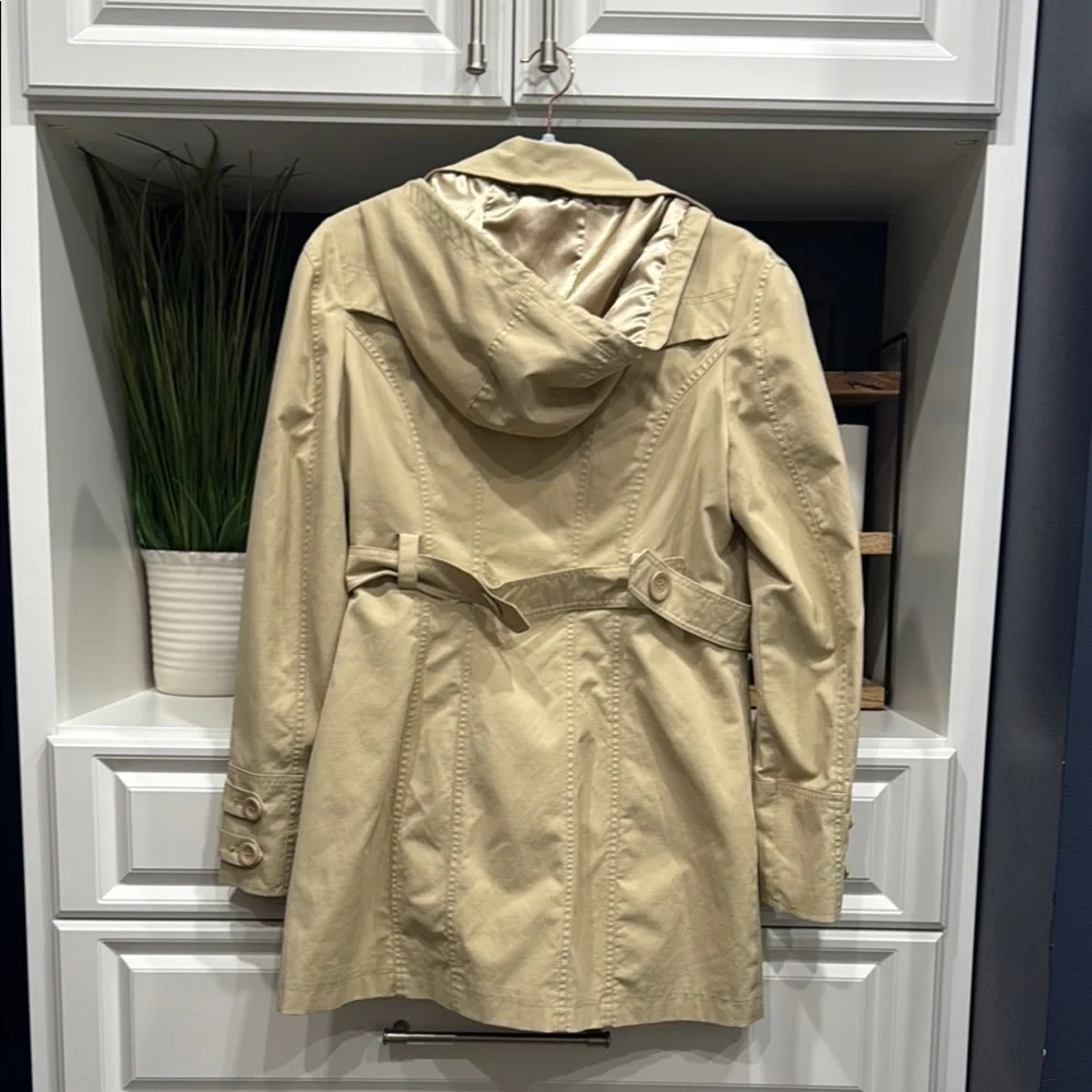 New York & Company Beige Trench Coat - Picture 6 of 12